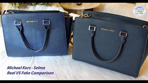 michael kors selma fake vs real comparison|michael kors leather bag.